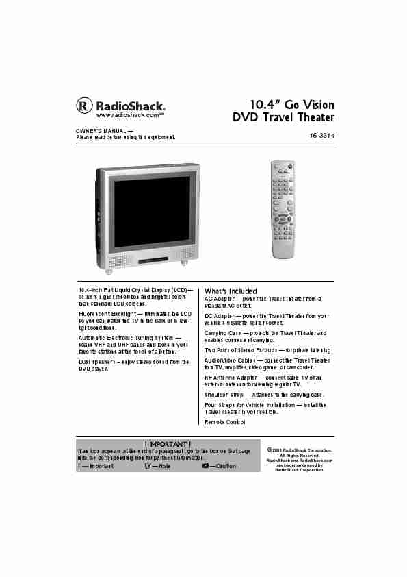 Radio Shack Portable DVD Player 16-3314-page_pdf